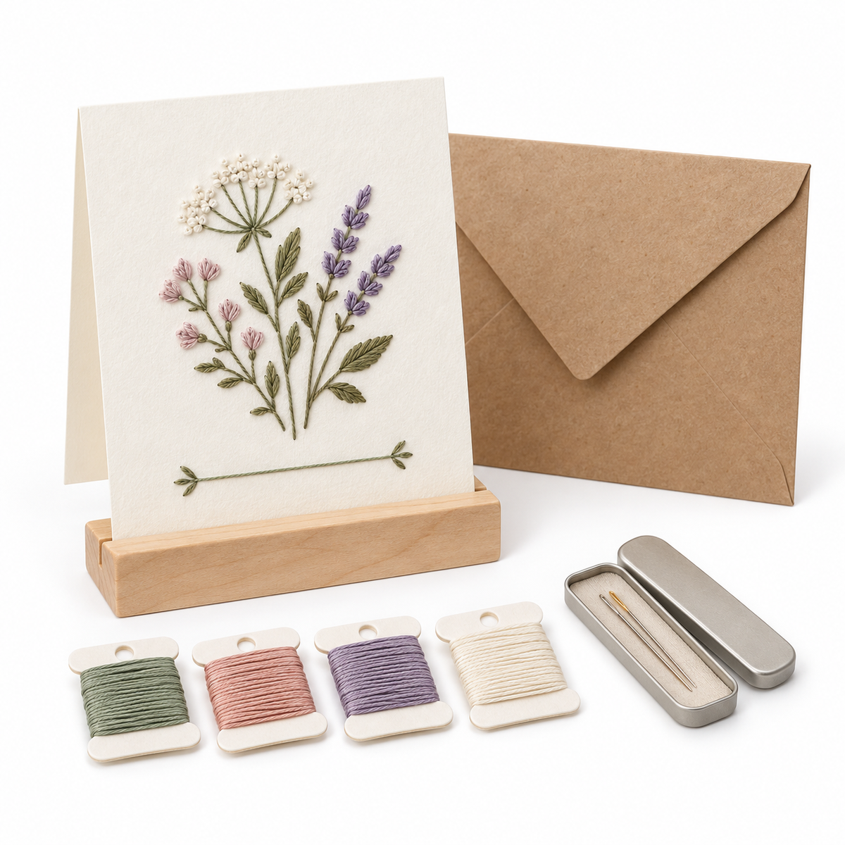 Stitch a Note Card Stand Kit