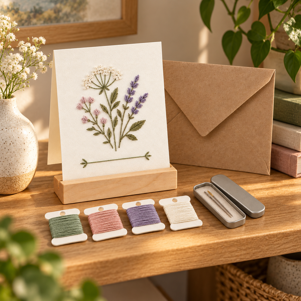 Stitch a Note Card Stand Kit